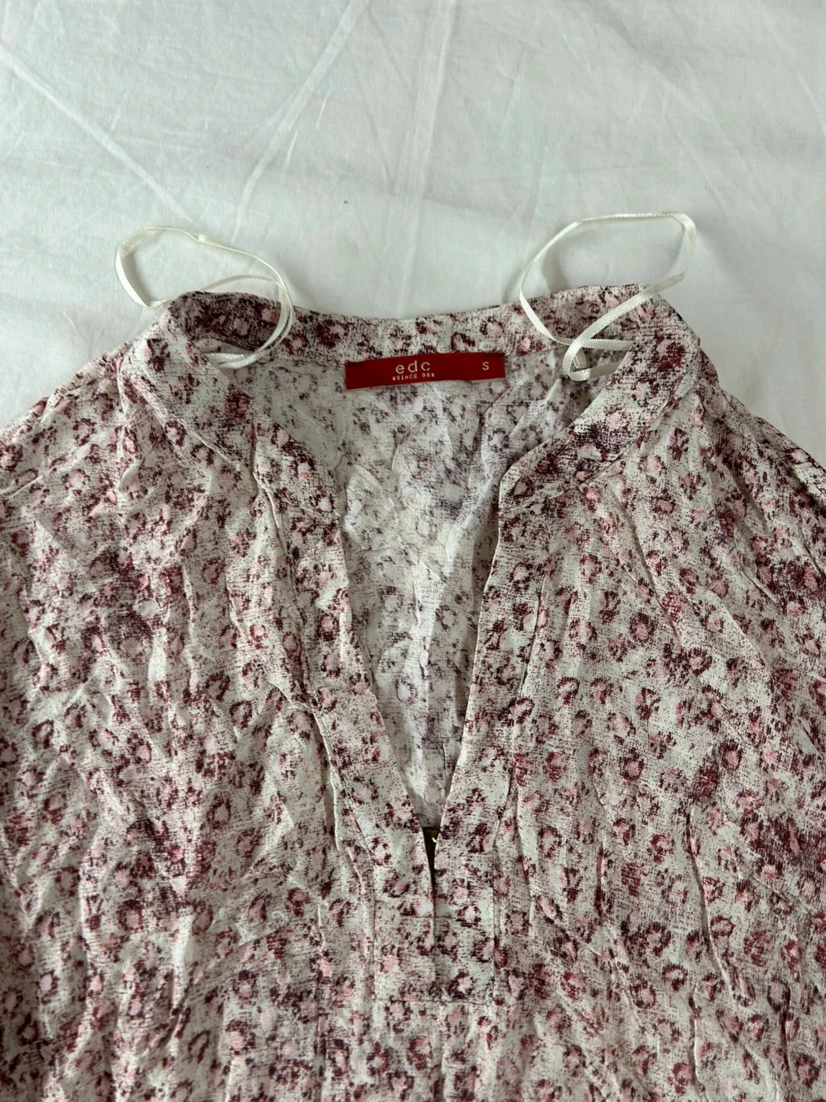 Lange mouw blouse edc vintage met veelkleurige patronen – photo 5